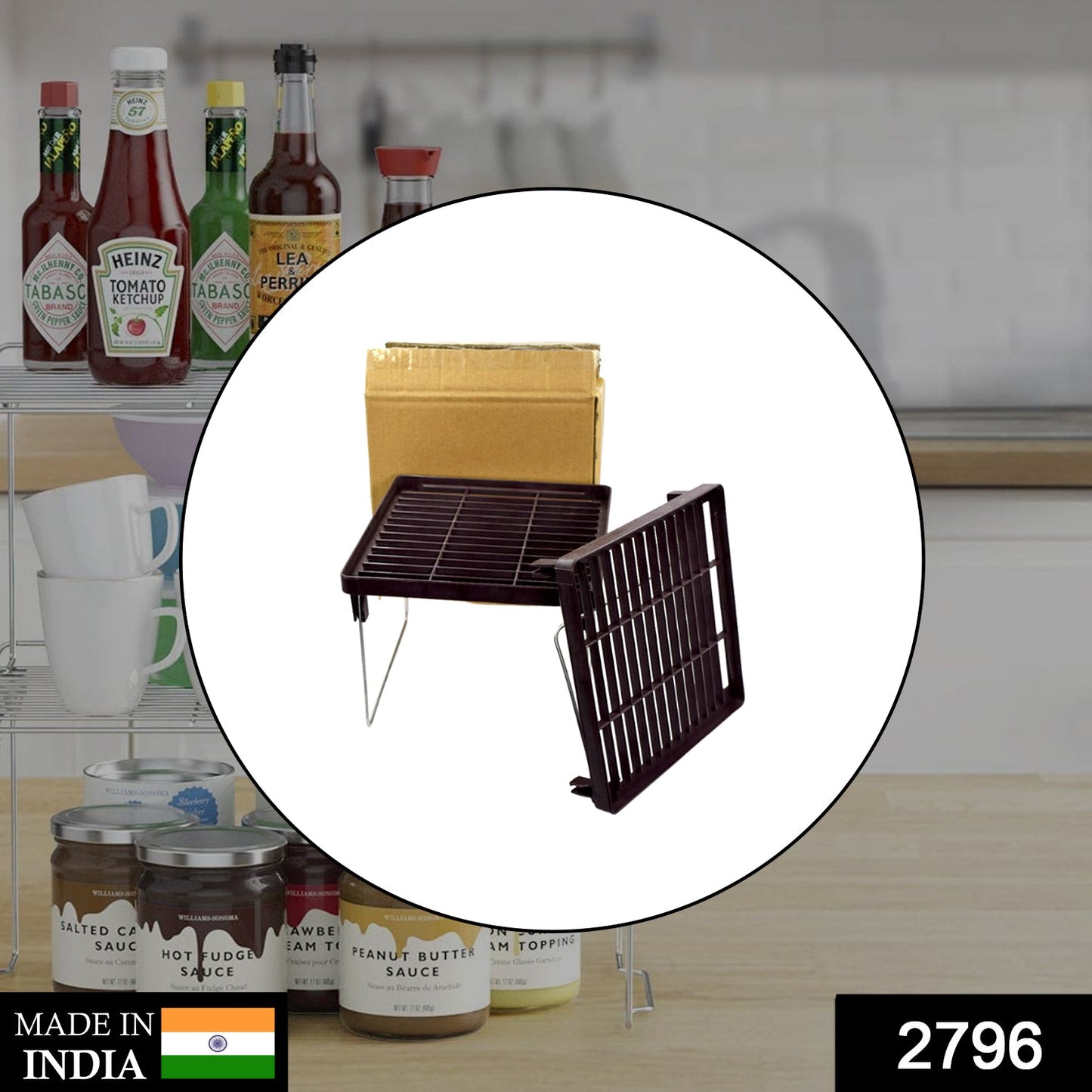 2796 2 Layer Kitchen Rack For Holding And Placing Types Of Things. ediscountshops.com