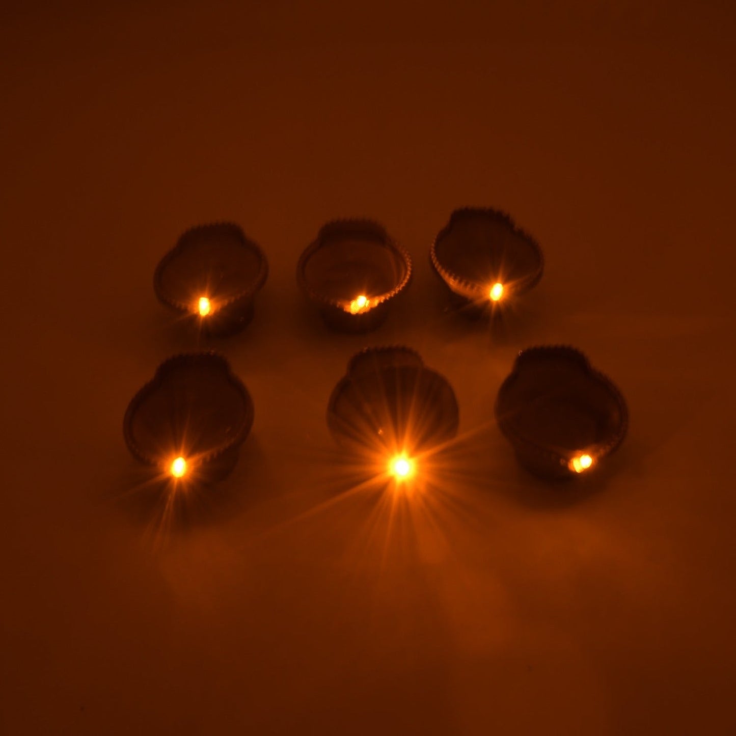 Water Sensor LED Diyas 12 Pieces Set